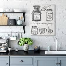 Schau dir angebote von wall art kitchen auf ebay an. Stupell Industries Kitchen Conversion Chart Neutral Grey Word Drawing Design Canvas Wall Art Proudly Made In Usa Overstock 29717681