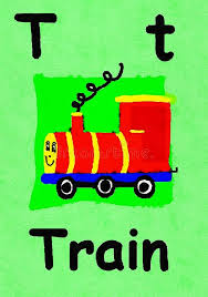 T Is For Train Learn The Alphabet And Spelling Stock Illustration Learning The Alphabet T Is For Train Abc For Kids