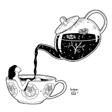 There Is Something In The Nature Of Tea That Leads Us Into A World Of Quiet Contemplation Of Life Lin Yutan Idee Dessin Art Et Illustration Dessin Automne