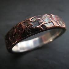 Rustic Steampunk Wedding Ring Unusual Wedding Rings Silver Wedding Bands Rings For Men