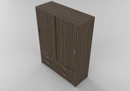 A wardrobe door is usually then installed on a track rail, that can slide open and closed, which will utilize any previously unused space. Wardrobes And Cabinets 3d Wardrobe With Sliding Doors And