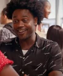 Grand Crew S2 Echo Kellum Bolt Print Black Shirt