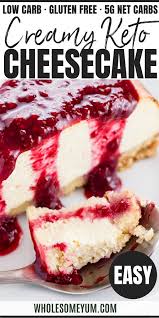 Low Carb Cheesecake Recipe Sugar Free Keto Cheesecake Keto Cheesecake Low Carb Cheesecake Keto Dessert Recipes