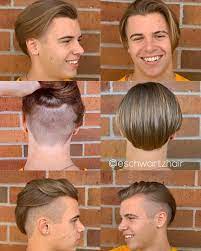 Men S Hair Haircuts Fade Haircuts Short Medium Long Buzzed Side Part Long Top Short Sides Guy Haircuts Long Hair And Beard Styles Men Hair Highlights