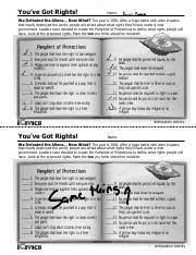 8 we've covered everything 9 can we move on to the next point 10 can we sum up what we've agreed. You Ve Got Rights Studentrevised Pdf Y Eg R Name We De Ea Ed Daniel Barrs 29 Ea E N W A The Year Is 2056 After A Huge Battle With Alien Invaders Ha
