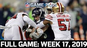 Massive Playoff Seeding On The Line 49ers Vs Seahawks 2019 Week 17 Full Game Youtube In 2020 49ers Vs Full Games Nfl Games