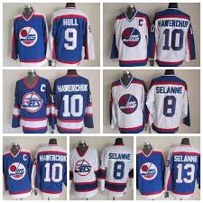 Represent your favorite athlete with winnipeg jets jerseys, or pick up some fresh jets hats to complete your outfit. 2021 Winnipeg Jets Vintage Jerseys 13 Selanne 10 Hawerchuk 8 Selanne 16 Boschman 9 Hull Ccm Hockey Jerseys From Nyjerseys 20 62 Dhgate Com