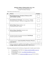 Jabatan pendidikan negeri selangor, jalan jambu bol, 4/3e, seksyen 4, shah alam, 40604, selangor darul ehsan. Senarai Semak Permohonan Jpict Jpn