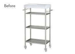 Before And After A Grundtal Cart Ikea Hack Ikea Ikea Bar Ikea Bathroom