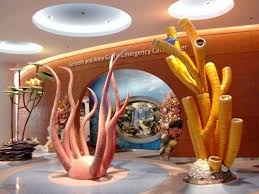 Outside The Emergency Room Ann Robert H Lurie Children S Hospital Of Chicago Pirate Playroom Healthcare Interior Design Healthcare Design