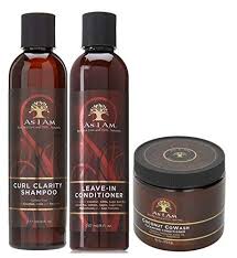 As I Am Naturally 3pcs Combo Deal Curl Clarity Shampoo Leave In Conditioner And Coconut Cowash Ge Shea Moisture Products Coconut Cowash Co Wash Conditioner