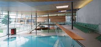 It's the largest freestanding acrylic pool structure in the world. Lake Constance Thermal Baths By 4a Architekten Gmbh Indoor Swimming Pools