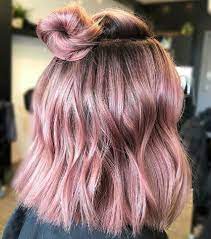 How To Get A Rose Gold Hair Color Hair Styles Elegant Short Hair Pastel Pink Hair