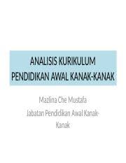 Myedu2u.com ke program pendidikan awal kanak kanak. Te Whariki New Zealand Pptx Analisis Kurikulum Pendidikan Awal Kanak Kanak Mazlina Che Mustafa Jabatan Pendidikan Awal Kanakkanak Kurikulum Bank Course Hero