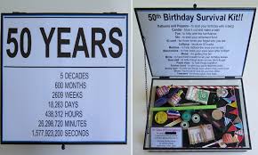 Birthday Gift For 50 Year Old Man Who Has Everything Australia Birthday Survival Kit Google Search Birthday Survival Kit 50th Birthday Gifts For Woman Moms 50th Birthday