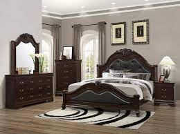 Cambridge Mansion 5 Piece Bedroom Suite Carved Mansion Style Upholstered Bed With Hidden Drawers In Cas Bedroom Sets Queen Bedroom Sets Affordable Bedroom Sets