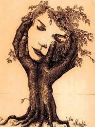 Pin By Linda Van Wyk On Earth Spirits Illusion Art Art Painting Tree Art