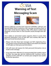 The ebt cardholder's primary account number (pan) is located on the face of the card. Update Please County Of Orange Social Services Agency Facebook