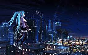 Descargar Fondos De Pantalla 4k Hatsune Miku La Noche El Manga La Mosca El Vocaloid Hatsune Miku Hatsune Hatsune Miku Project Diva