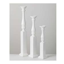 Shop with afterpay on eligible items. Large White Wood Pillar Candle Holders Set Of 3 Kirklands