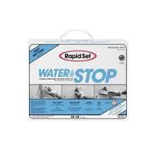 Rapid Set 25 Lbs Water Stop Hydraulic Cement In Gray 52020025 The Home Depot Cement Concrete Repair Products Concrete Mixes