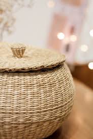 Vintage triangular basket with lid. Pin On Cestas