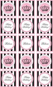 Rose Gold Happy Birthday Cake Topper Printable Pin By Catch My Party On Princess Party Ideas Cupcake Toppers Printable Princess Cupcake Toppers Free Birthday Stuff