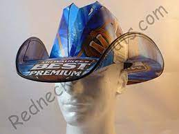 Recycled Beer Box Cowboy Hats Made From Real Beer Boxes Cowboy Hats Beer Box Cowboy Hat Beer Box