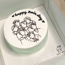'bts logo' sticker by eggsys. On Twitter Bts Cake Simple Birthday Cake Simple Cake Designs