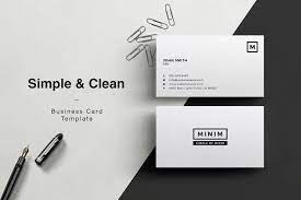 Get sample personalized business cards or make your own from scratch! 17 Clean Business Card Templates Word Psd Word Examples