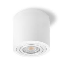 led deckenleuchte bad ip44 inkl led gu10 6w warmweiss aufbauspot in weiss rund
