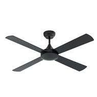 Arlec 130cm Matte Black Colorado 4 Blade Ceiling Fan Black Ceiling Fan Ceiling Fan Ceiling