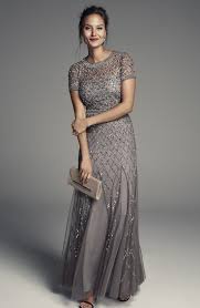 Free Shipping And Returns On Adrianna Papell Beaded Mesh Gown Regular Amp Petite At Nords Mother Of The Bride Dresses Long Mother Wedding Dress Groom Dress