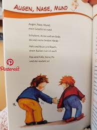 Auge Nase Mund Reim Kita Krippe Erzieherin Gedicht Kindergarten Erzieher Amazing Pins Gedichte Fur Kinder Kinder Reime Kindergedichte