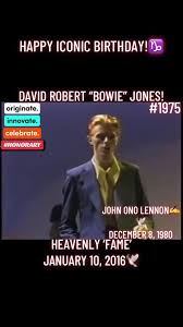#LegendaryPost. #IconicPost. January 8, 1947. Happy Heavenly 78th Birthday,  David Bowie!♑️ Written by David Bowie. Carlos Alomar. And John Lennon.  Produced by Harry Maslin. And David Bowie. For David ...