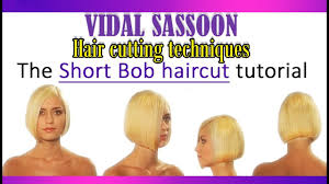 Vidal sassoon, the hairsylist credited with popularizing and perfecting the bob, died today. Vidal Sasoon Hair Cutting Techniques The Short Bob Haircut Tutorial Youtube