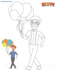 Blippi fire truck coloring page. Free Printable Blippi Coloring Pages For Kids Wonder Day Coloring Pages For Children And Adults