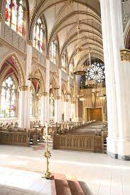 Interior Facing Rose Window Cathedral Of St Helena Helena Mt Cathedral My Father S House Place Of Worship