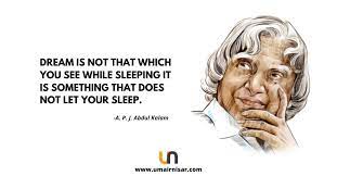Top 20 Dr Apj Abdul Kalam Quotes On Dream And Students Umair Nisar