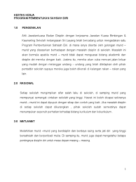 Contoh kertas kerja pelaksanaan program. Kertas Kerja Program Sahsiah Diri Murid