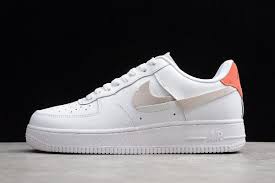 2019 Nike Air Force 1 07 Lx Inside Out White Game Royal Habanero Red Platinum Tint 898889 103 Nike Air Shoes Air Force Shoes Nike Air Force Ones