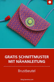 Die häkelanleitung ist auch für. Brustbeutel Aus Kulortexx Freebie Und Anleitung Bernina Blog Portemonnaie Schnittmuster Brustbeutel Portemonnaie Kinder