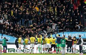 Spieltag) mit torschützen, aufstellungen, wechseln, gelben und roten karten. 2022 Tribunenschnallen Im Stadion De Goffert Von Nec Nijmegen Nach Vitesse Sieg Gettotext Com