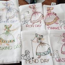 Maybe you would like to learn more about one of these? Set Of 12 Hand Embroidered Kitchen Towels Months Of The Year Etsy Tea Towels Embroidery Embroidered Towels Dish Towel Embroidery