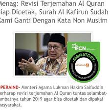 Read surah al kafirun with transliteration, english translation and arabic text. Cek Fakta Hoaks Menteri Agama Revisi Surat Al Kafirun Cek Fakta Liputan6 Com