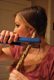 Split And Braid Your Hair Into Two Sections And Tie With A Rubberband Twist The Braid Away From Your Face And Then T Hair Beauty Pretty Hairstyles Hair Styles
