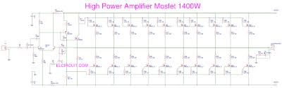 The powerful dj mosfet amplifier circuit design provided in this article is reasonably easy to build and will produce a thumping 250 watts of music into. 1400 Watt High Mosfet Power Amplifier Amplifier Power Amplifiers Power