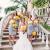 Yellow And White Wedding Reception Decor