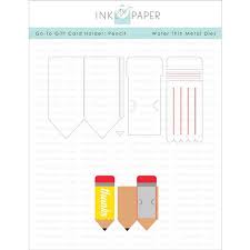 Gift card holder template free luxury unique free birthday gift. Ink To Paper Go To Gift Card Holder Pencil Die The Foiled Fox
