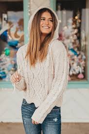 Also set sale alerts and shop exclusive offers only on shopstyle. Soft Cable Knit Hoodie Sweater In Black Marsala And Cream